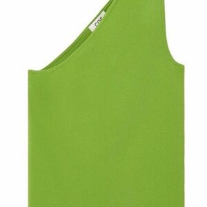 COS Asymmetric Green Tank Top size L